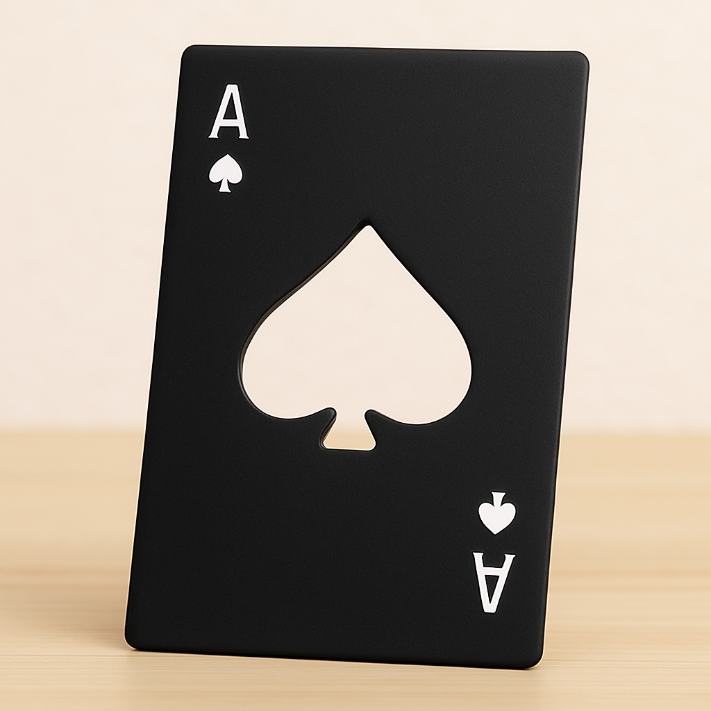 Stainless Steel Ace of Spades Bottle Opener