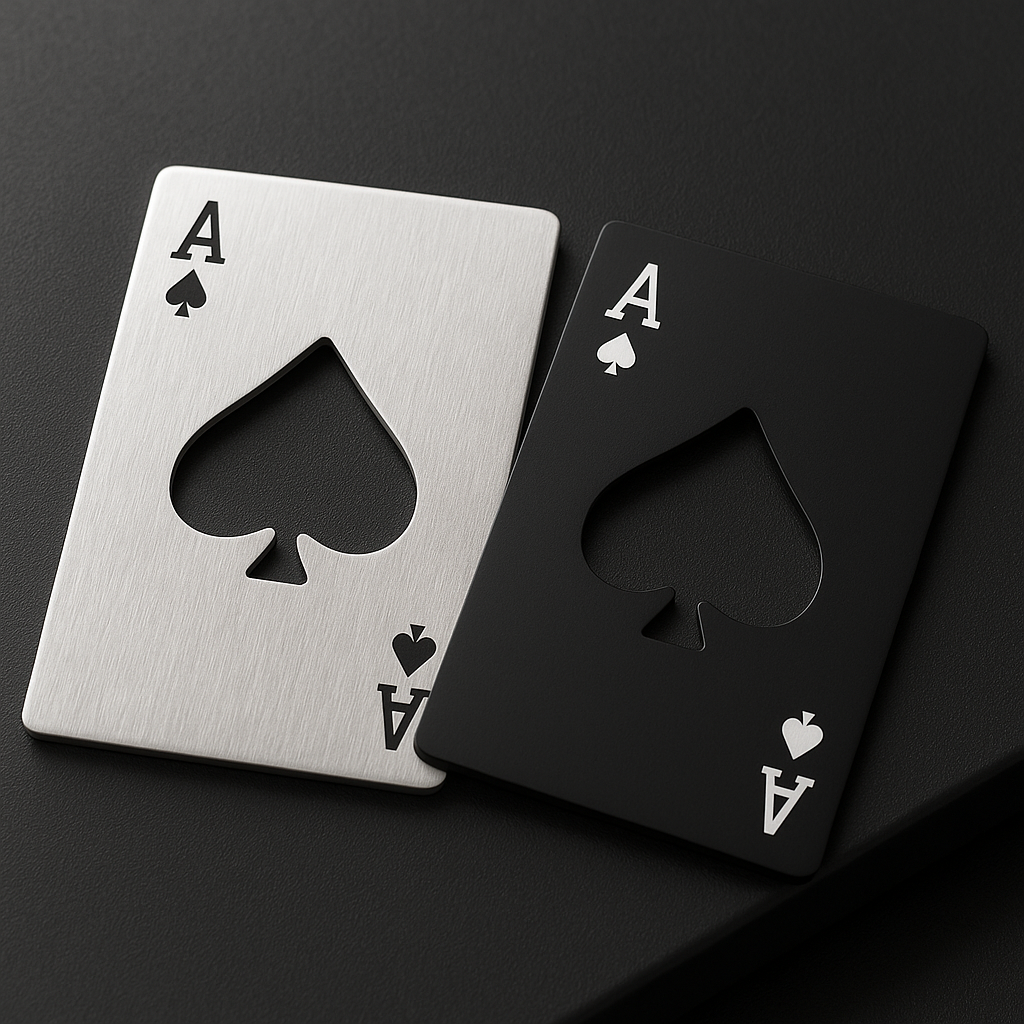 Stainless Steel Ace of Spades Bottle Opener