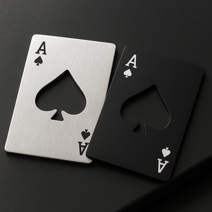 Stainless Steel Ace of Spades Bottle Opener